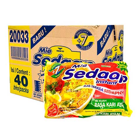 SEDAAP MIE KARI AYAM 40 PCS CTN
